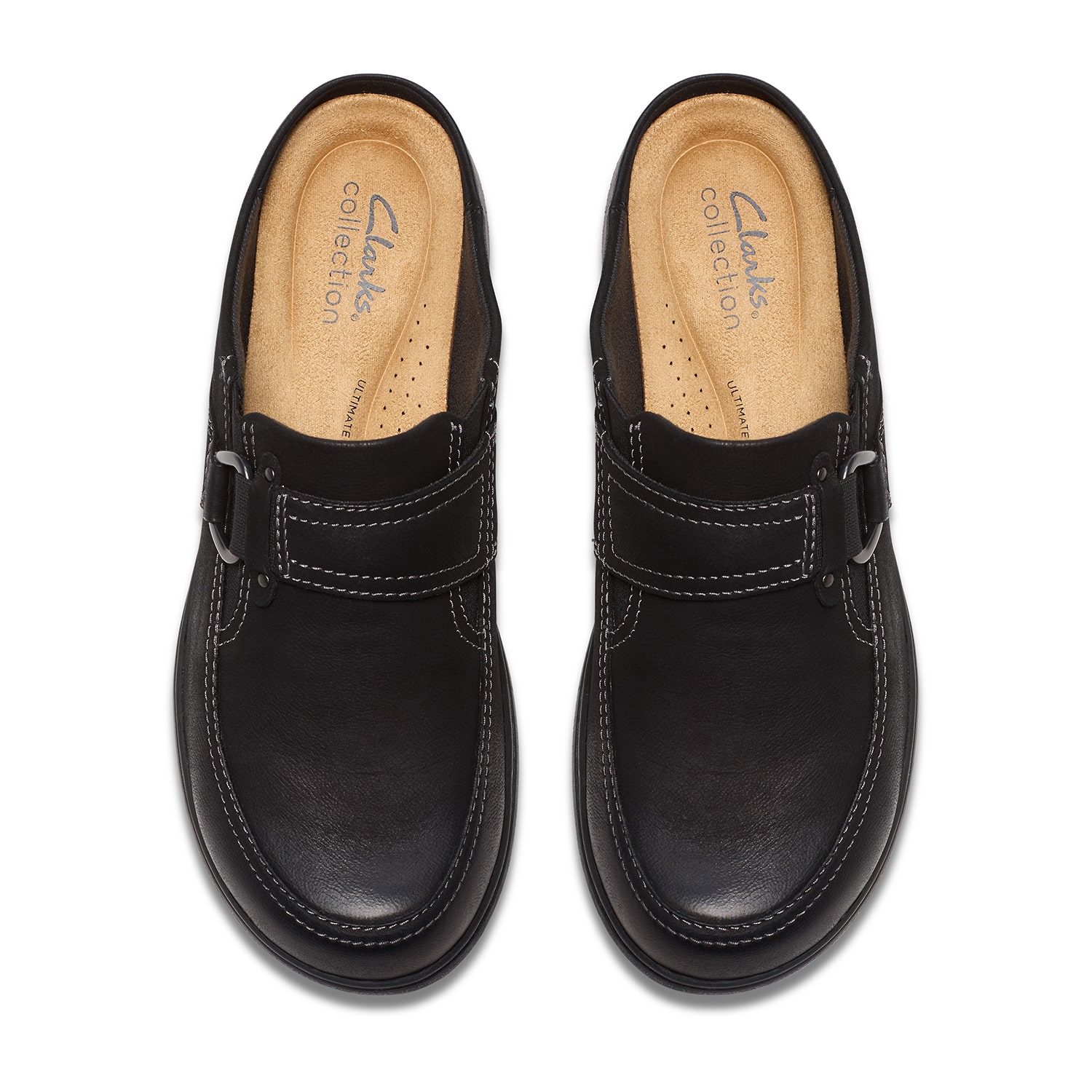 Clarks Carleigh Womens Round Closed Toe Mules-Wide Width