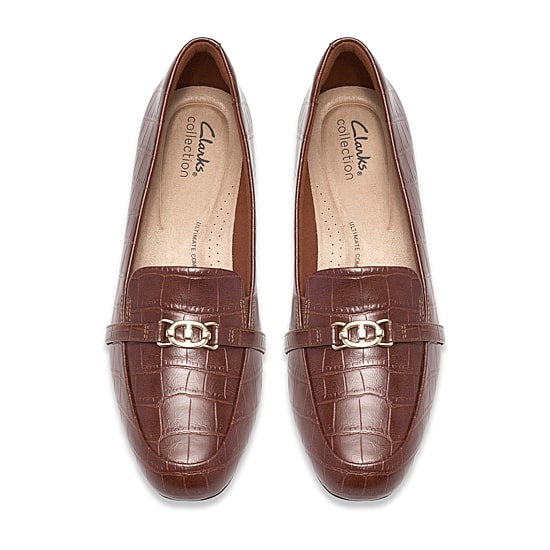 Clarks Juliet Teagan Womens Round Closed Toe Loafers