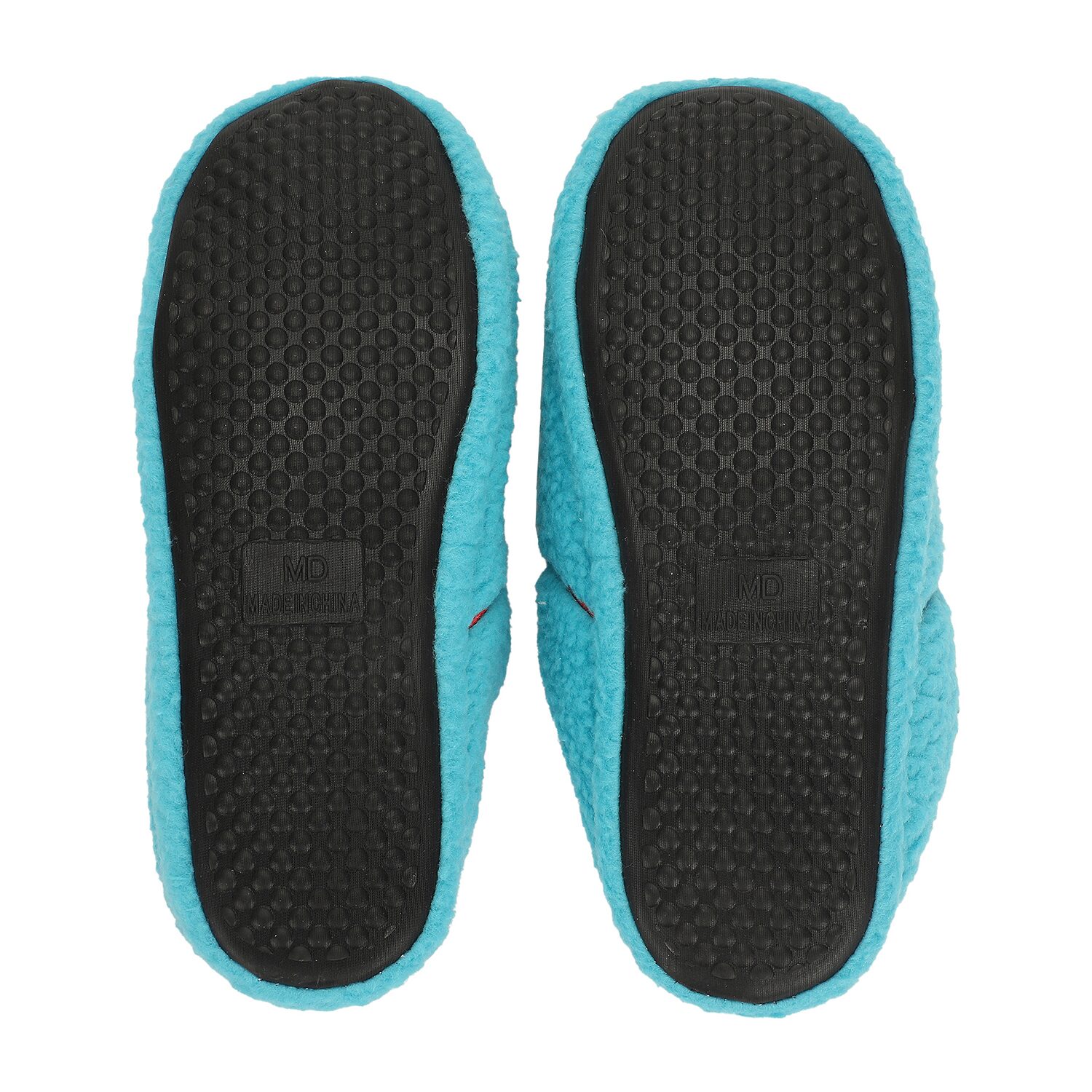 Womens Wonder Woman Faux Fur Trim Slip-On Slippers