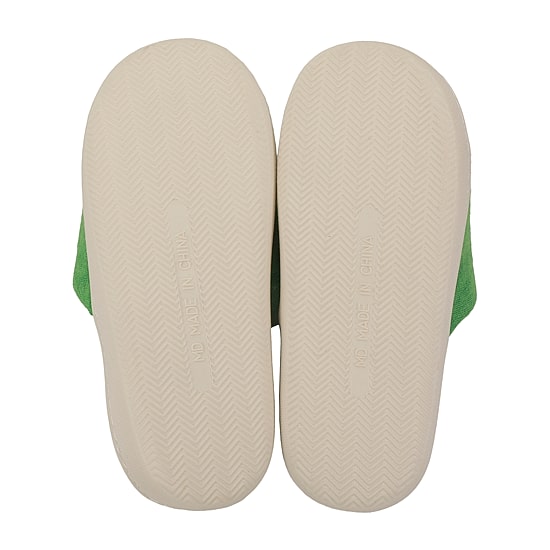 Keroppi Womens Hello Kitty Faux Fur Trim Slip-On Slippers