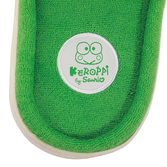 Keroppi Womens Hello Kitty Faux Fur Trim Slip-On Slippers