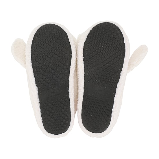 Womens Cinnamoroll Faux Fur Trim Slip-On Slippers