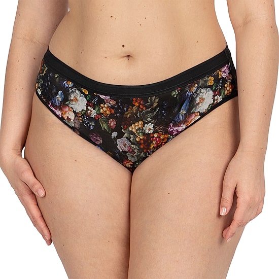 Curvy Couture Sheer Mesh High Cut Brief - 1313S