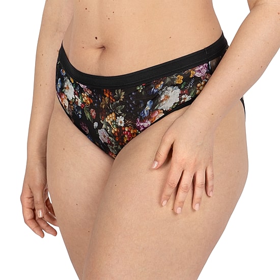 Curvy Couture Sheer Mesh High Cut Brief - 1313S