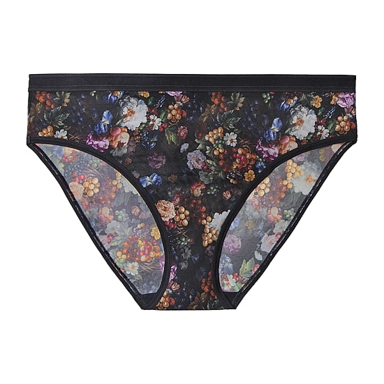 Curvy Couture Sheer Mesh High Cut Brief - 1313S