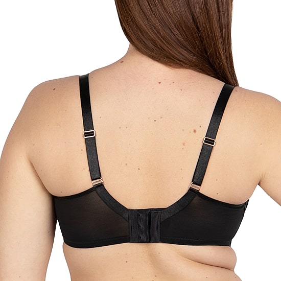 Curvy Couture Sheer Mesh Unlined Underwire Bra - 1311