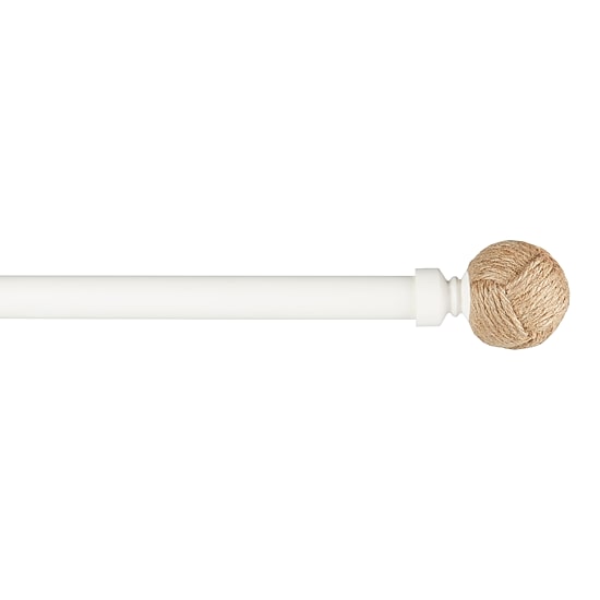 Exclusive Home Curtains Rope Knots 1 IN Adjustable Curtain Rod