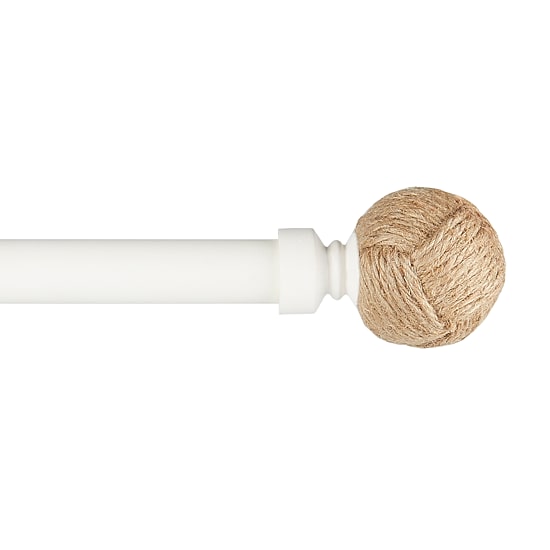Exclusive Home Curtains Rope Knots 1 IN Adjustable Curtain Rod