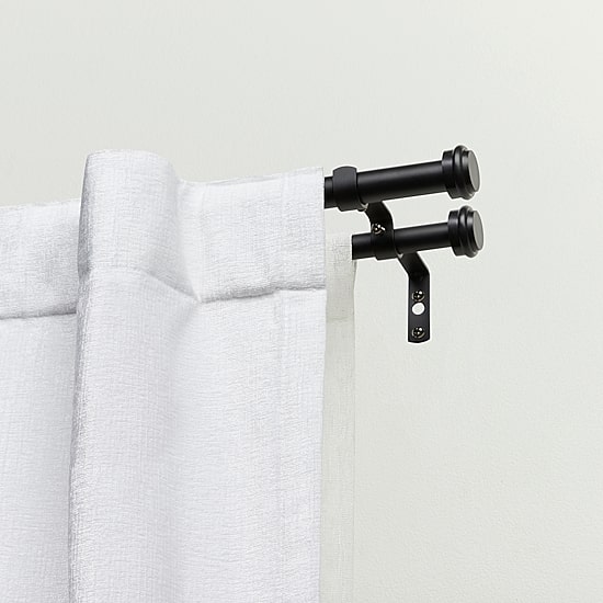 Exclusive Home Curtains Topper/Topper Double Curtain Rod