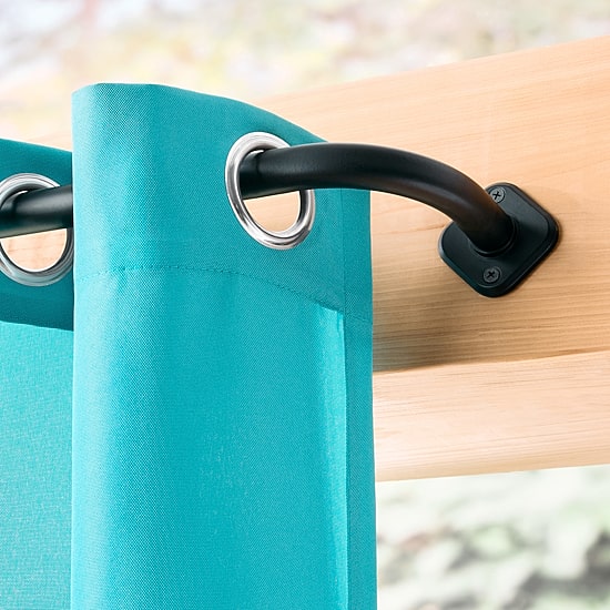 Nicole Miller Patio Country 1 IN Adjustable Curtain Rod