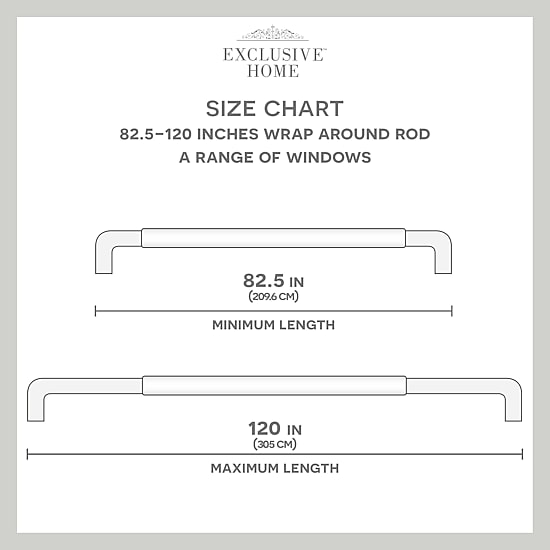 Exclusive Home Curtains Holden Wa 1 IN Adjustable Curtain Rod