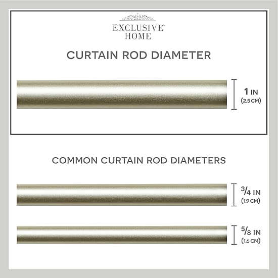 Exclusive Home Curtains Holden Wa 1 IN Adjustable Curtain Rod