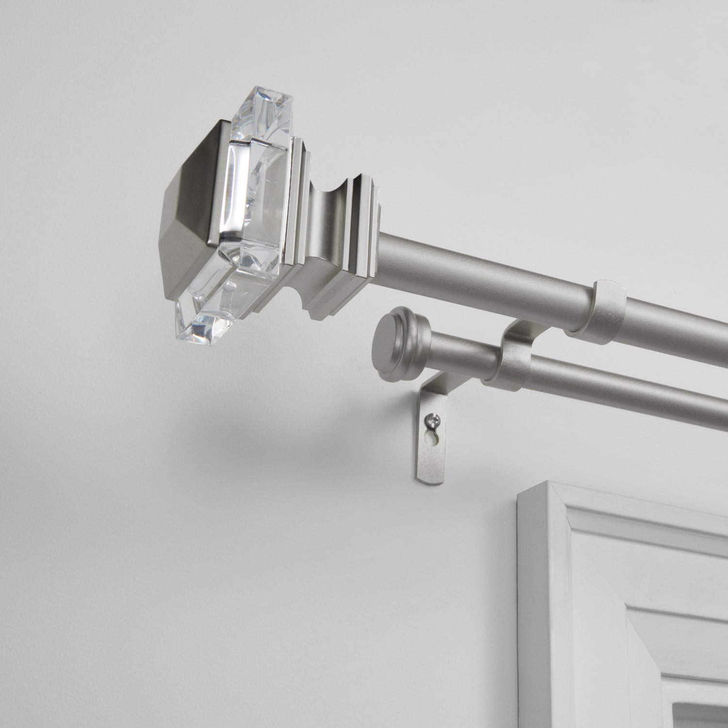 Exclusive Home Curtains Prism/Topper Double Double Curtain Rod