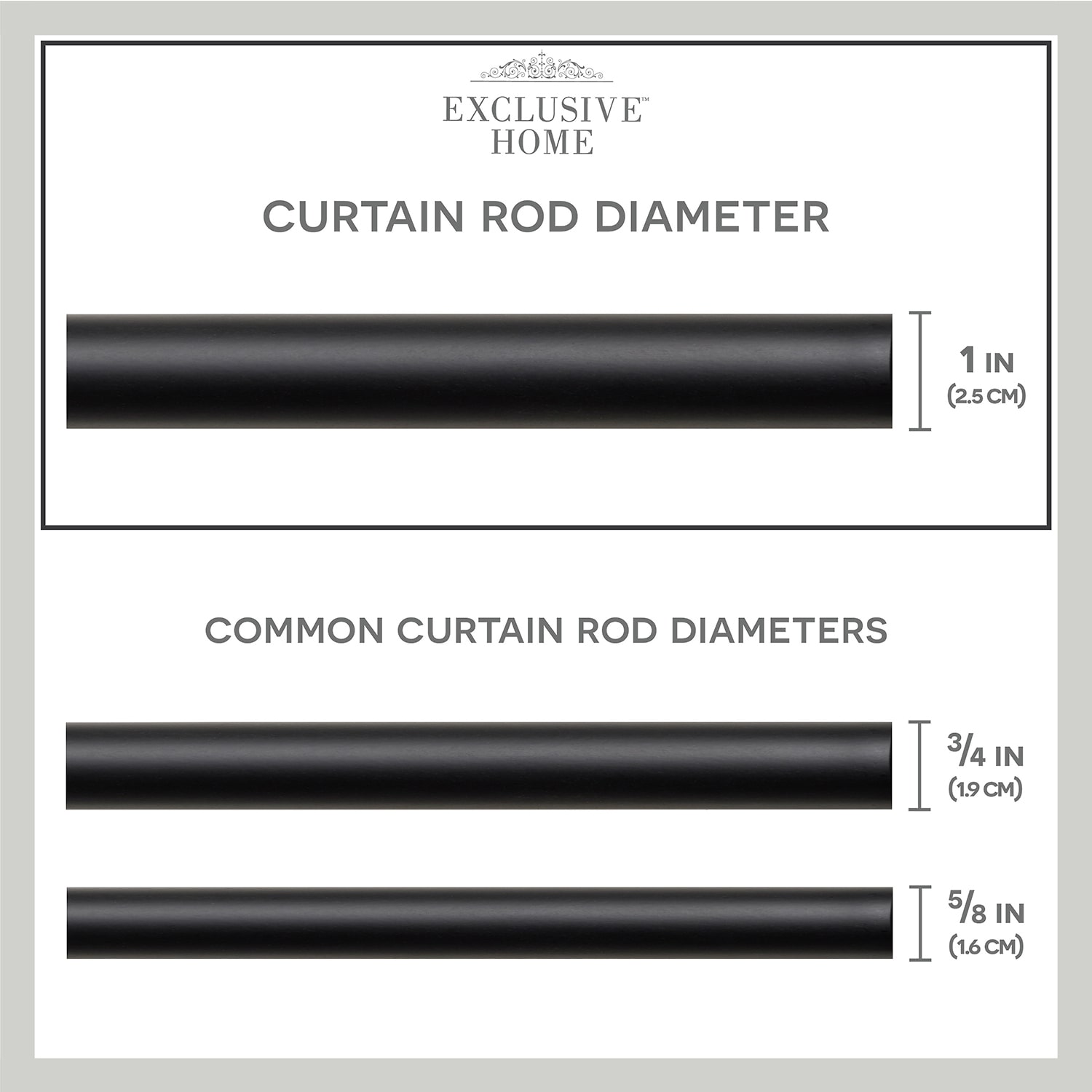 Exclusive Home Curtains Prism 1 Adjustable Curtain Rod