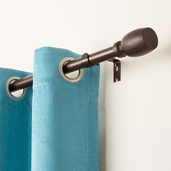 Town And Country Smooth Edge Cylinder 1 IN Adjustable Curtain Rod