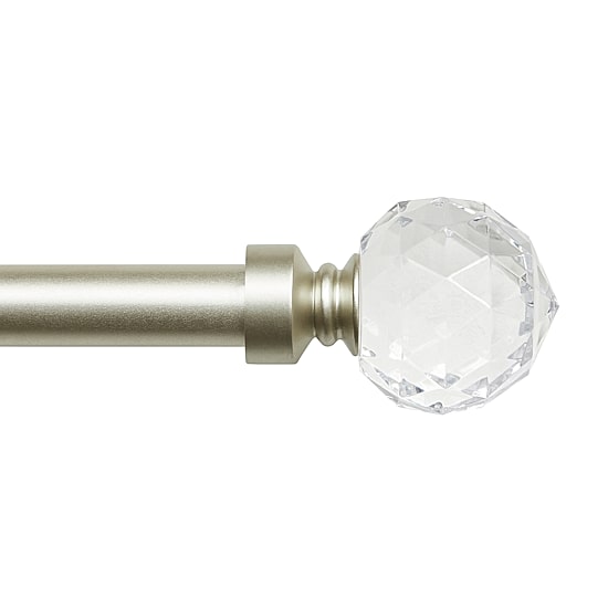 Exclusive Home Curtains Crystal Ball 1 IN Adjustable Curtain Rod