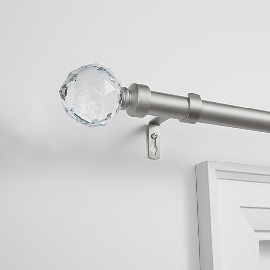 Exclusive Home Curtains Crystal Ball 1 IN Adjustable Curtain Rod
