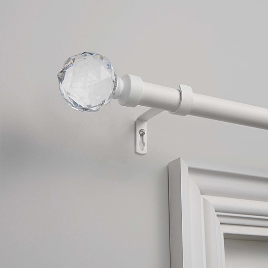 Exclusive Home Curtains Crystal Ball 1 IN Adjustable Curtain Rod