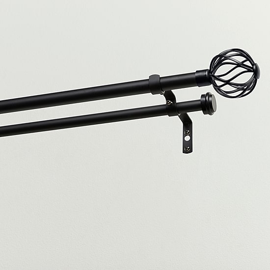 Exclusive Home Curtains Ogee/Topper Double Double Curtain Rod