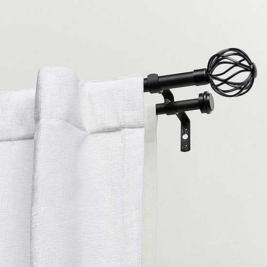 Exclusive Home Curtains Ogee/Topper Double Double Curtain Rod