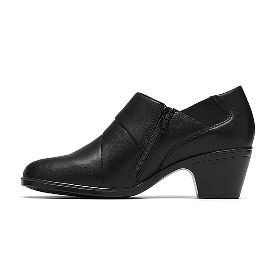Clarks Emily2 London Womens Almond Closed Toe Block Heel Pumps