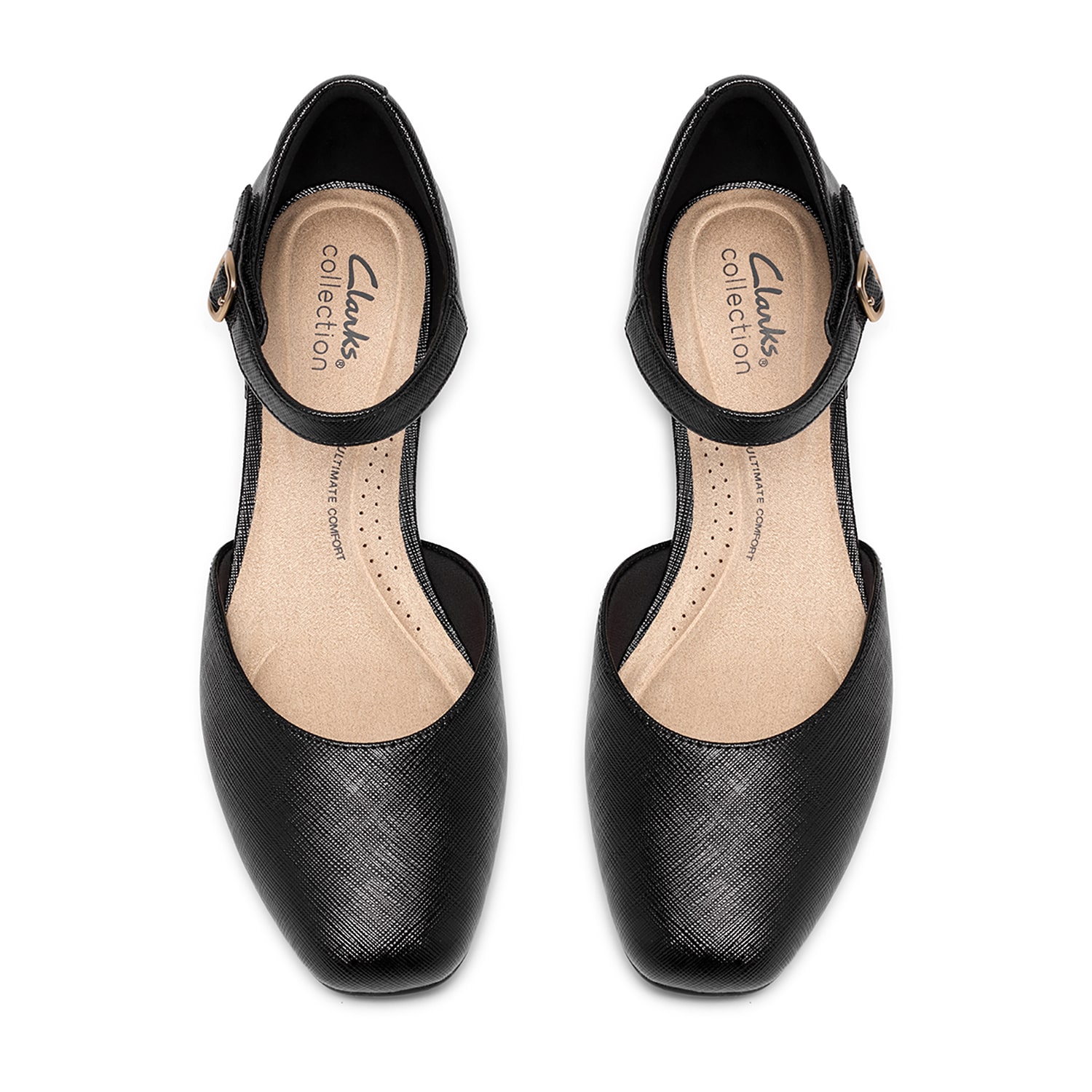 Clarks Iridessa Pearl Womens Almond Closed Toe Block Heel Pumps