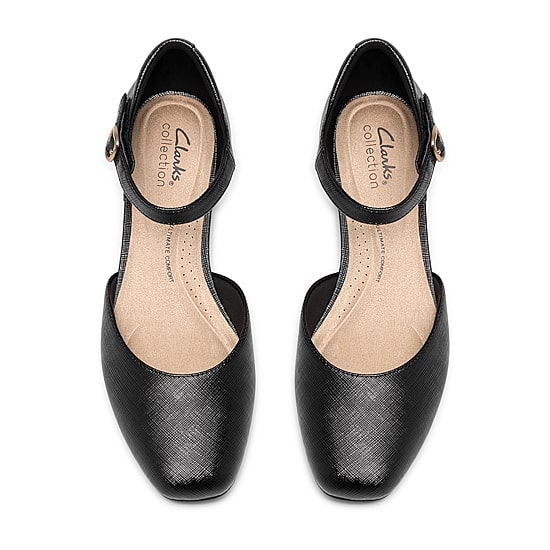 Clarks Iridessa Pearl Womens Almond Closed Toe Block Heel Pumps