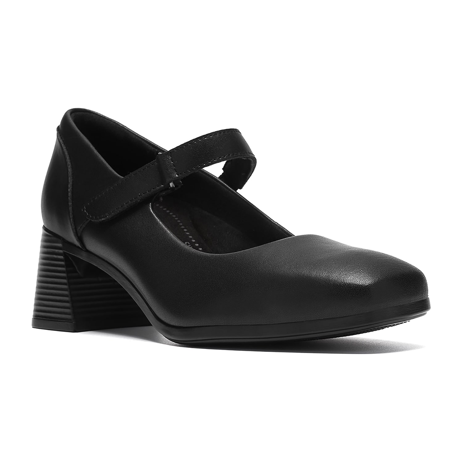 Clarks Marriann Womens Almond Closed Toe Block Heel Pumps