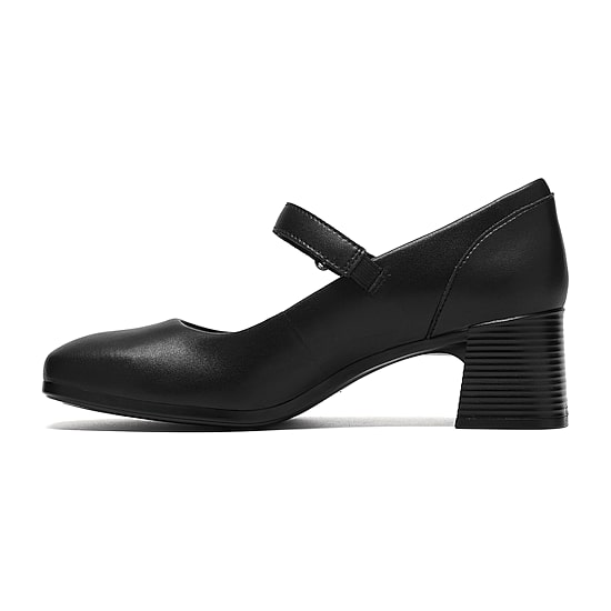 Clarks Marriann Jane Womens Square Closed Toe Stacked Heel Pumps