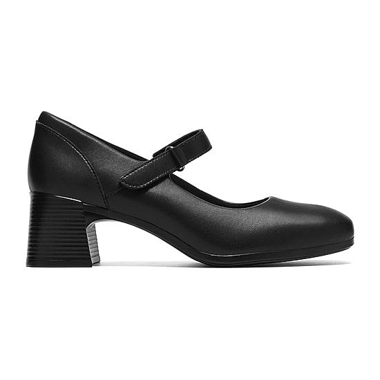 Clarks Marriann Jane Womens Square Closed Toe Stacked Heel Pumps