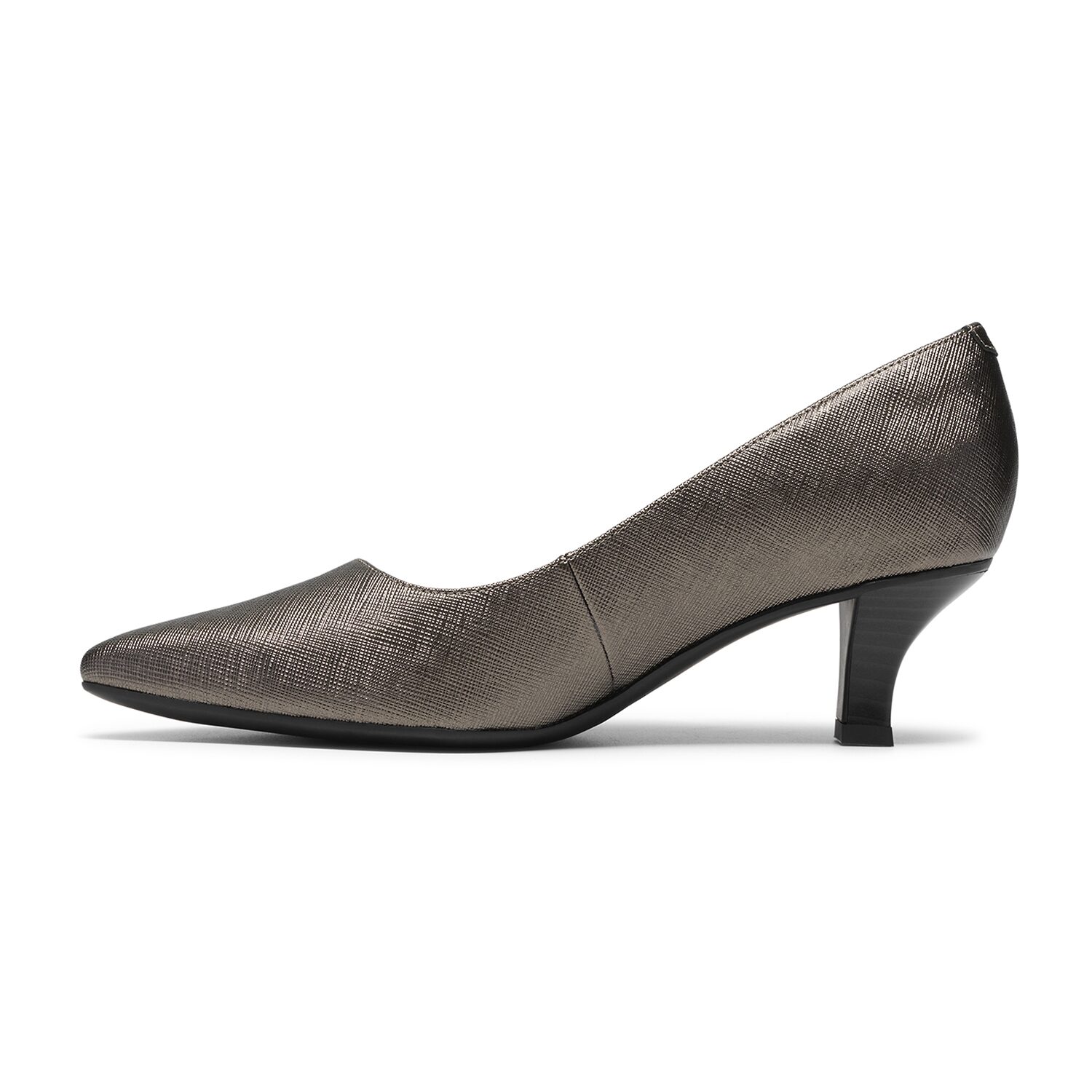 Clarks Kepley Womens Pointed Closed Toe Stacked Heel Pumps