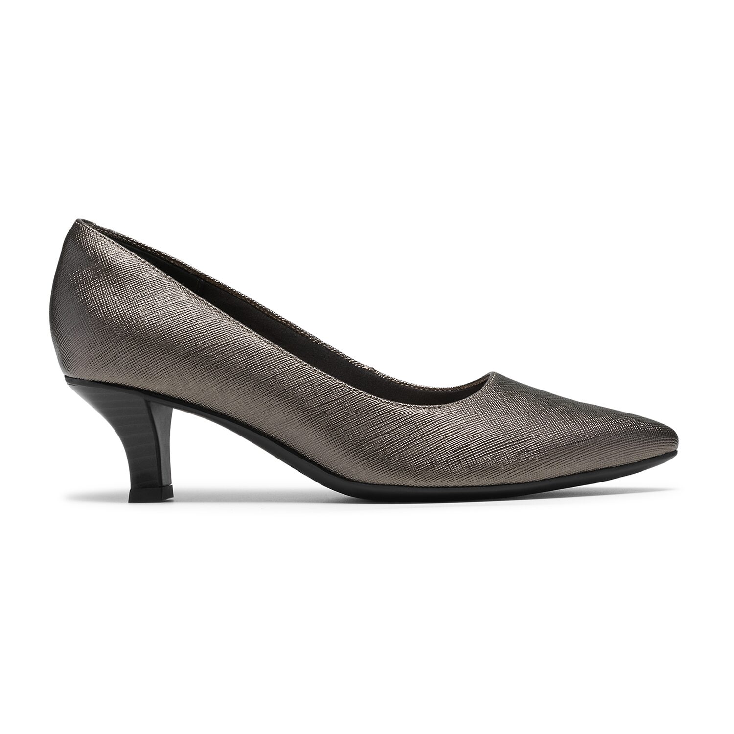Clarks Kepley Womens Pointed Closed Toe Stacked Heel Pumps