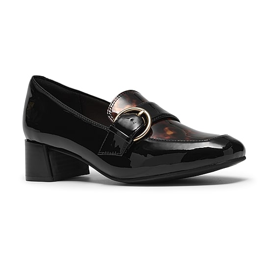 Clarks Iridessa Wish Womens Almond Closed Toe Block Heel Pumps