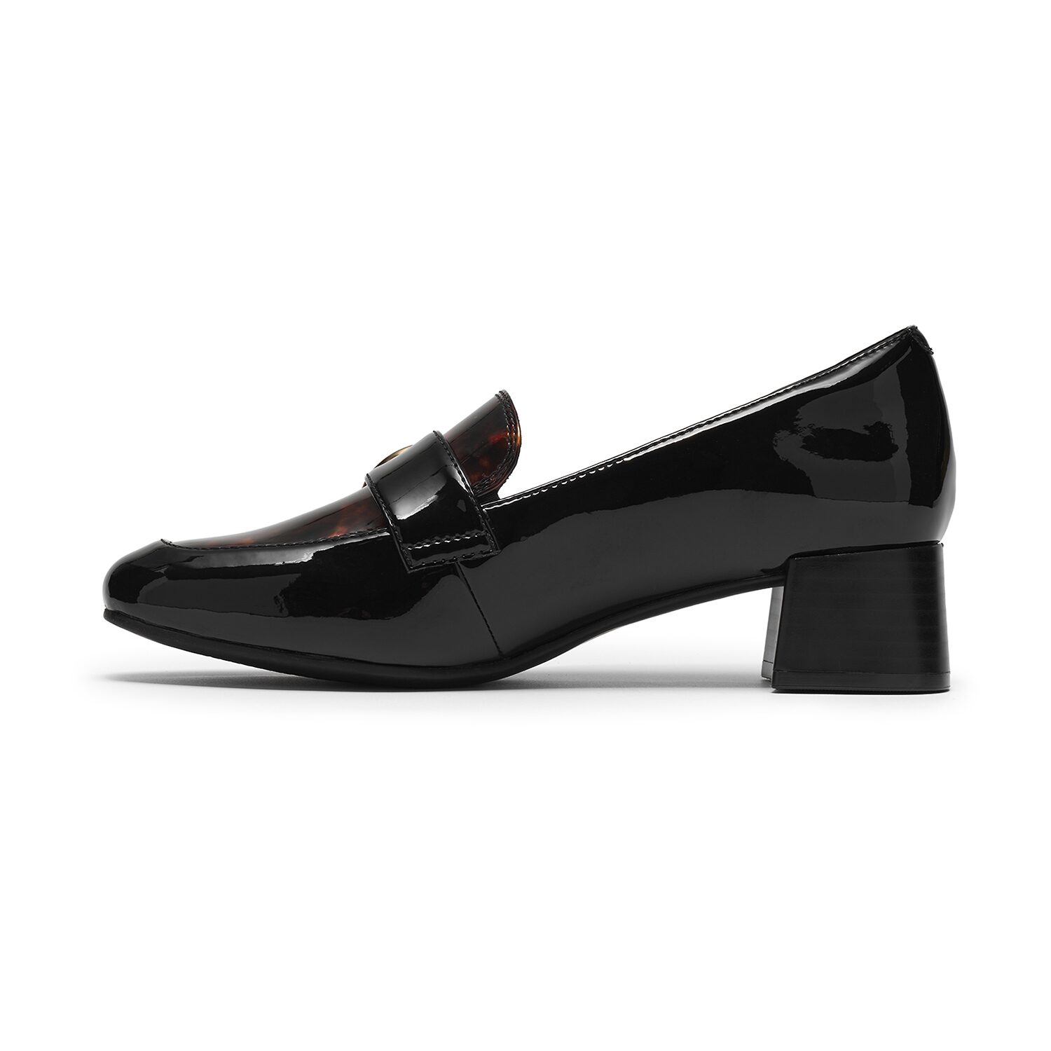 Clarks Iridessa Wish Womens Almond Closed Toe Block Heel Pumps