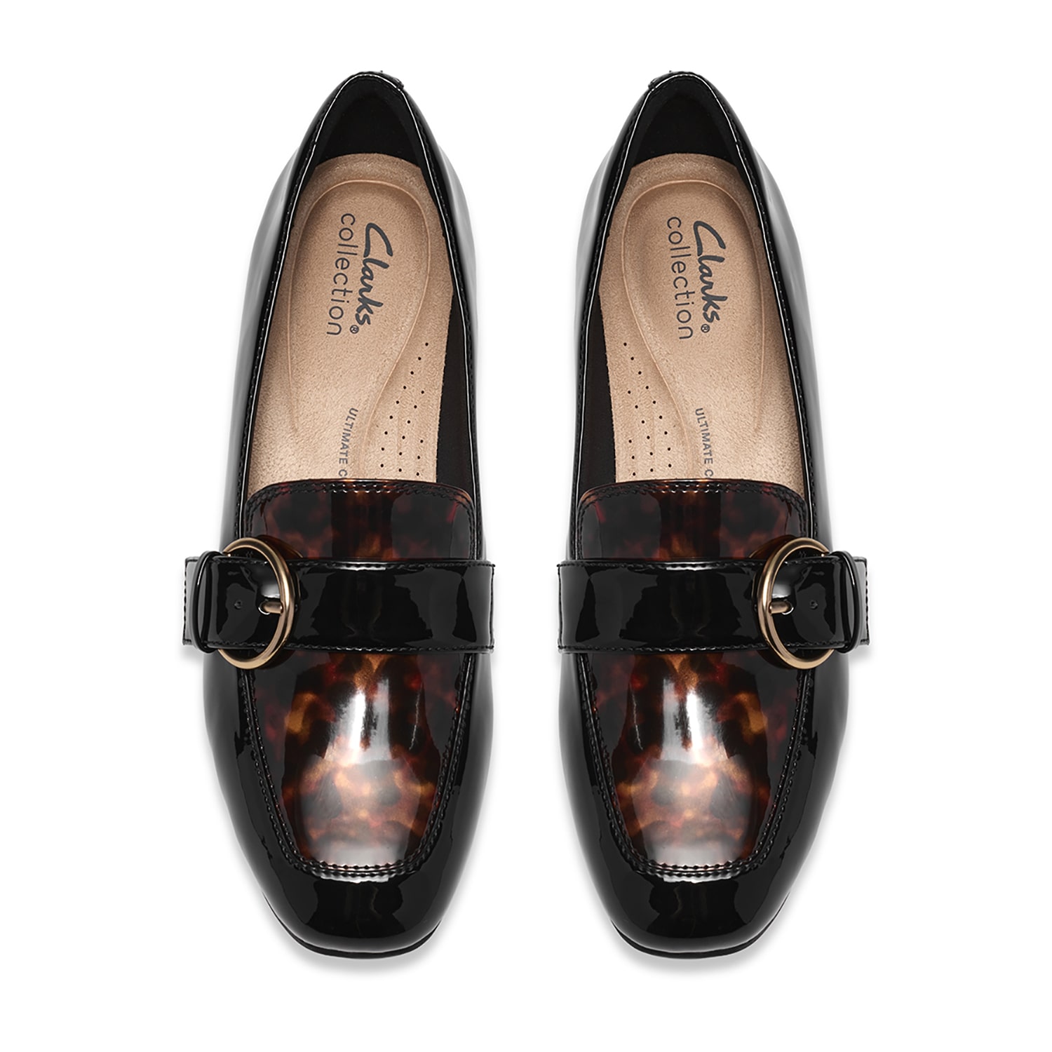 Clarks Iridessa Wish Womens Almond Closed Toe Block Heel Pumps
