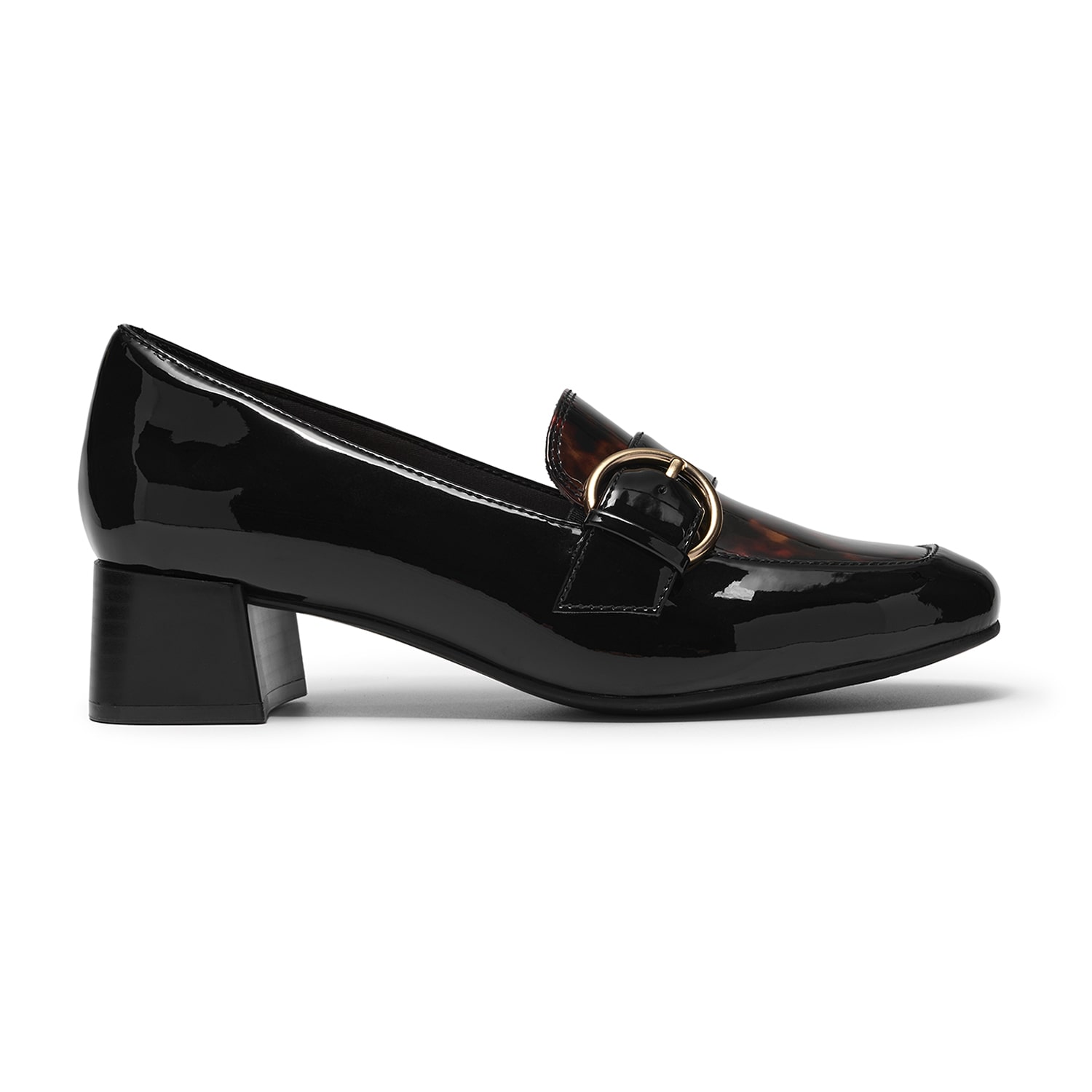 Clarks Iridessa Wish Womens Almond Closed Toe Block Heel Pumps