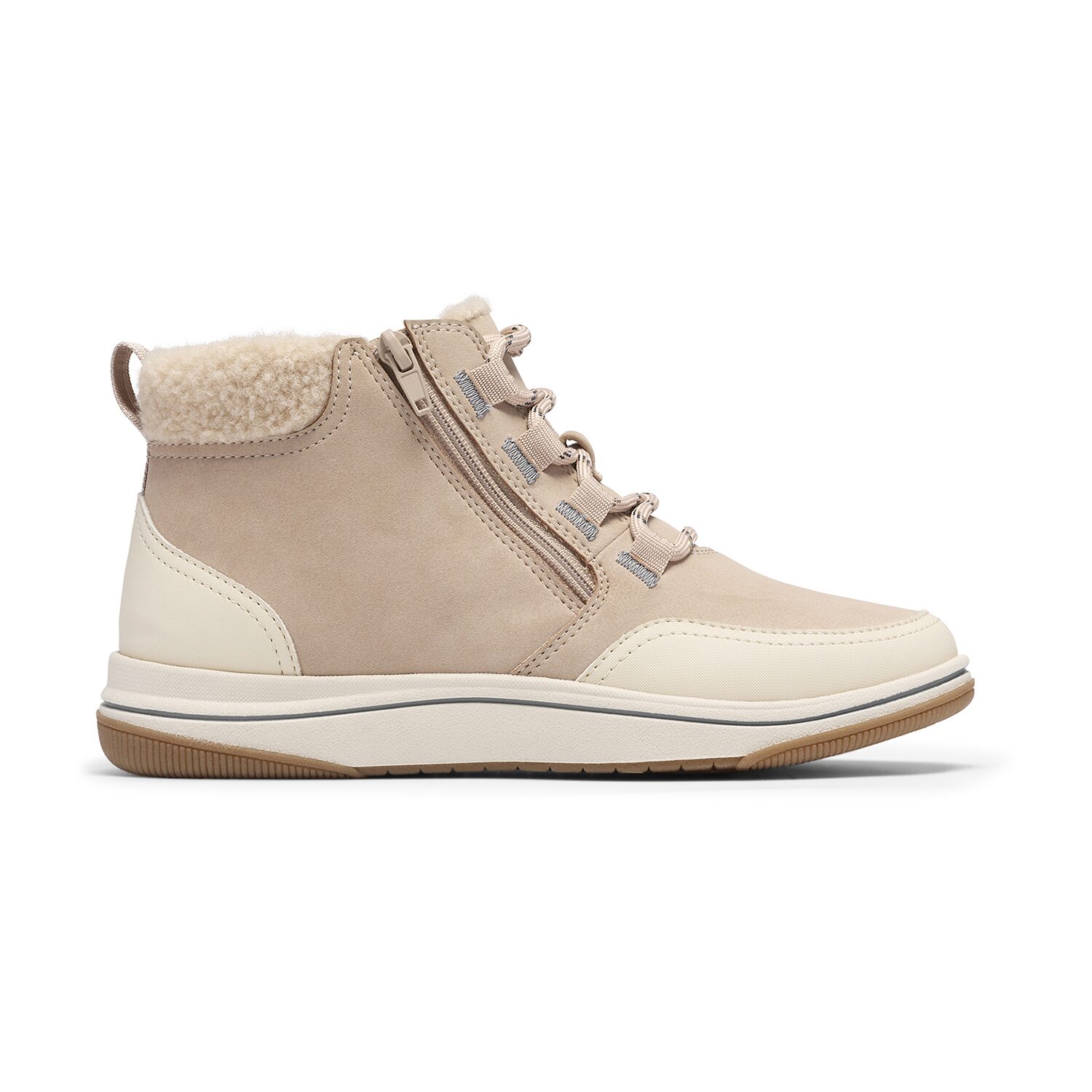 Clarks Womens Breeze Moss Flat Heel Lace Up Boots