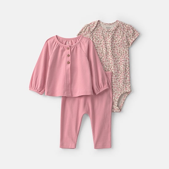 Carter's Baby Girls 3-pc. Pant Set