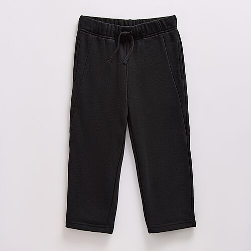 Okie Dokie Toddler & Little Boys Barrel Leg French Terry Pull-On Pant, 7, Black