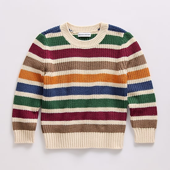 Okie Dokie Toddler & Little Boys Round Neck Long Sleeve Pullover Sweater