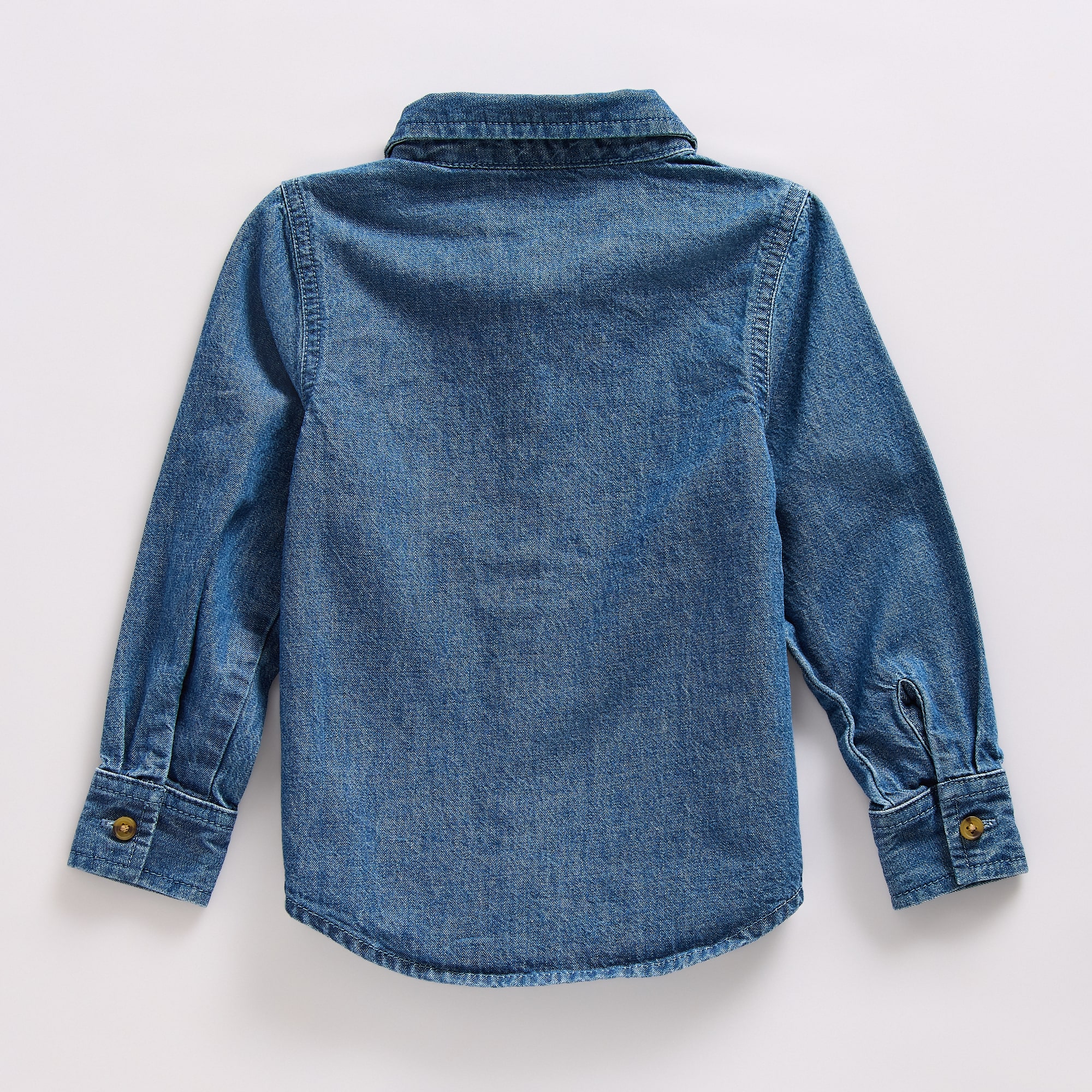 Okie Dokie Toddler & Little Boys Long Sleeve Cuffed Regular Fit Button-Down Shirt