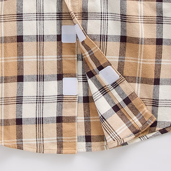 Thereabouts Little & Big Kid Boys Easy-on + Easy-off Long Sleeve Adaptive Regular Fit Flannel Shirt