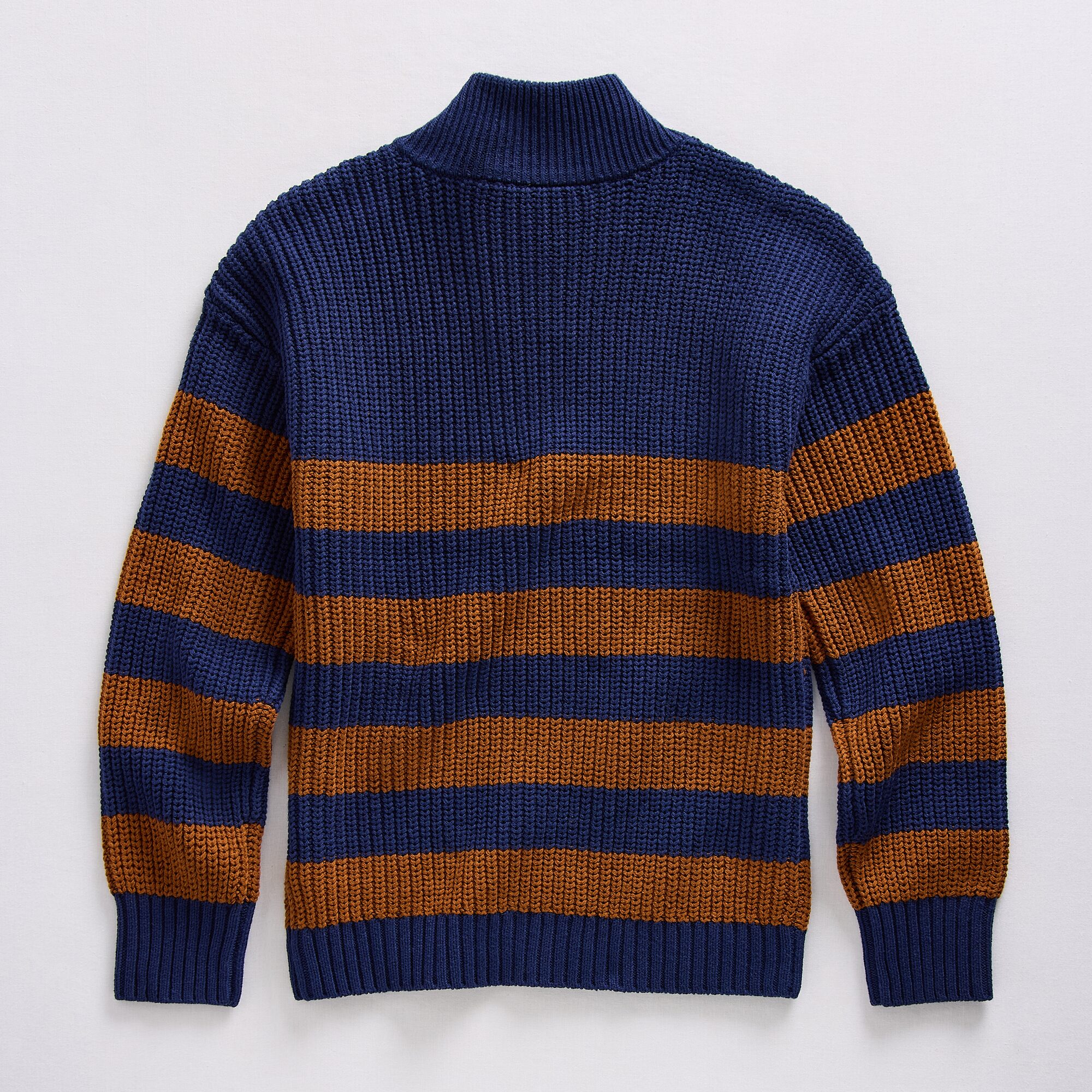 Thereabouts Little & Big Kid Boys Mock Neck Long Sleeve Striped Quarter-Zip Pullover Sweater