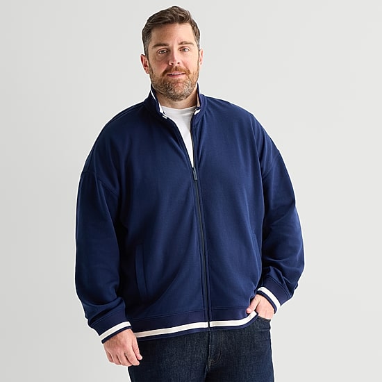 Shaquille O'Neal XLG™ Mens Active Big and Tall Midweight Track Jacket