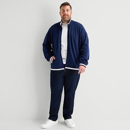 Shaquille O'Neal XLG™ Mens Active Big and Tall Midweight Track Jacket