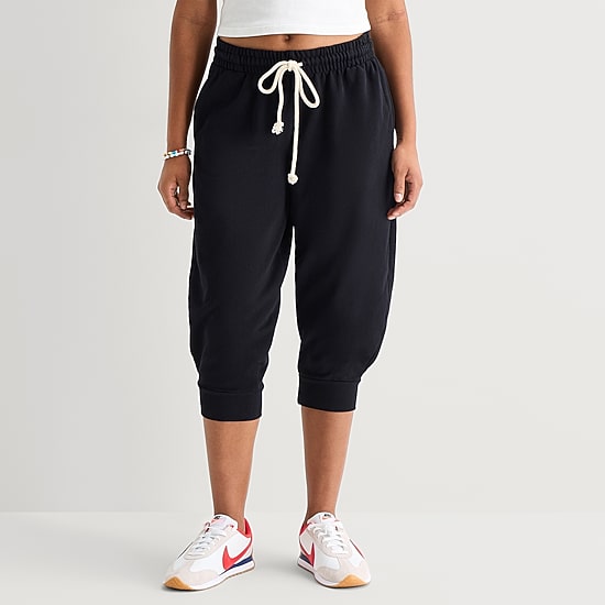 Arizona Womens Juniors Cuffed Capri Pant