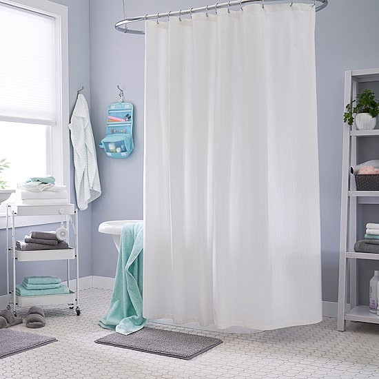 Home Expressions Dobby Stripe Shower Curtain