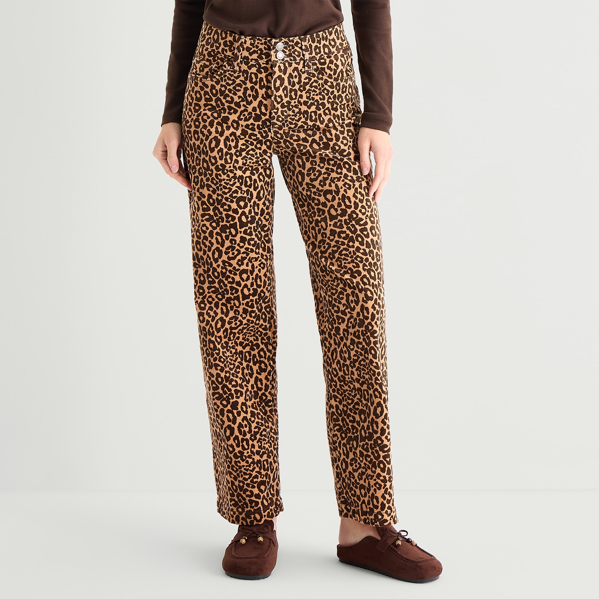 St. John's Bay Womens Mid Rise Wide Leg Corduroy Pant