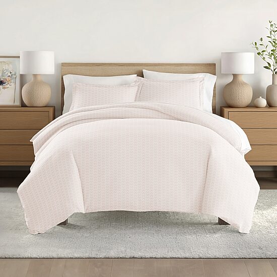 Casual Comfort Premium Ultra Soft Classic Pink Pattern Duvet Cover Set