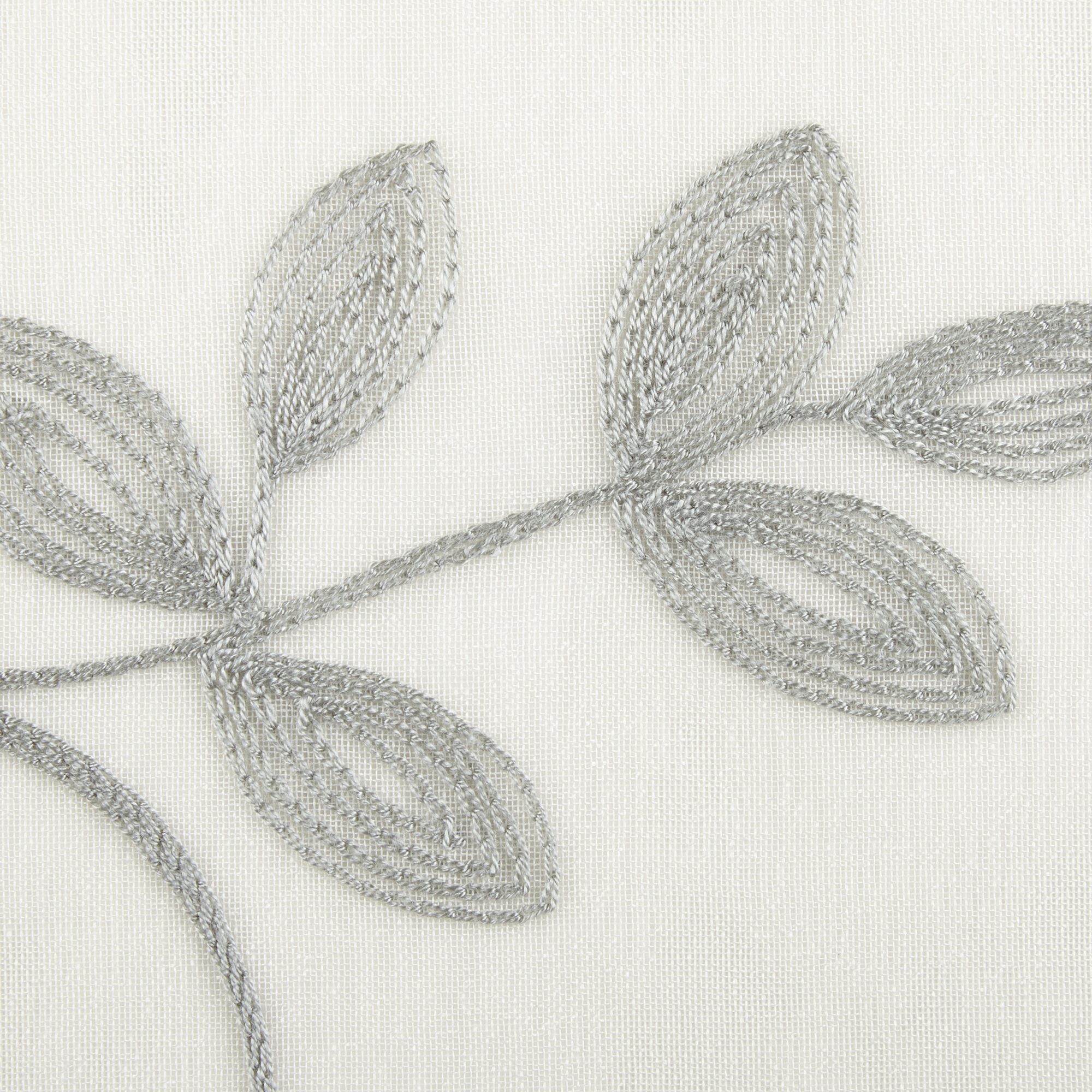 Regal Home Meadow Rod Pocket Embroidered Sheer Single Curtain Panel